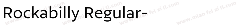 Rockabilly Regular字体转换